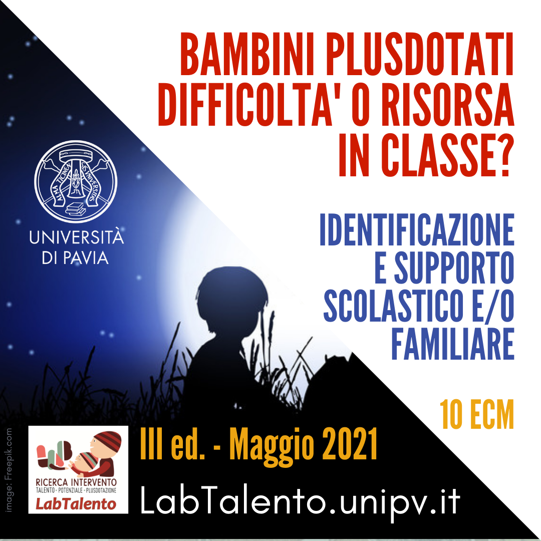 Course Image Bambini Plusdotati: difficoltà o risorsa in classe? Identificazione e supporto scolastico e/o familiare