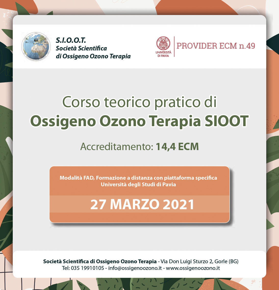 Course Image Corso teorico pratico di ossigeno ozono terapia 
