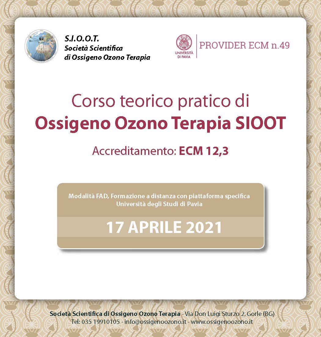 Course Image Corso teorico pratico di ossigeno ozono terapia